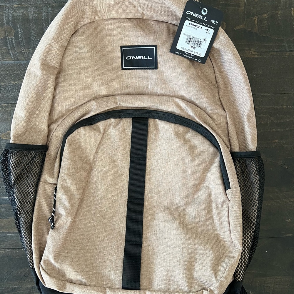 O'Neill Beige and Black Men's Backpack